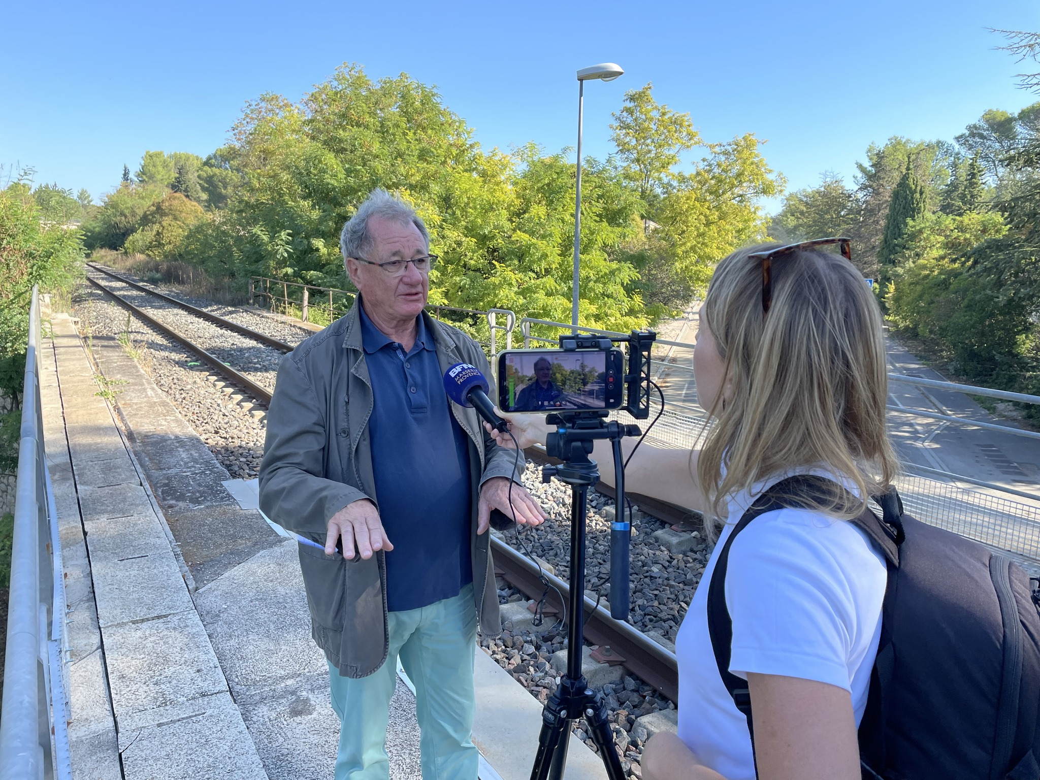 Reportage presse sur la halte ferroviaire de Luynes
