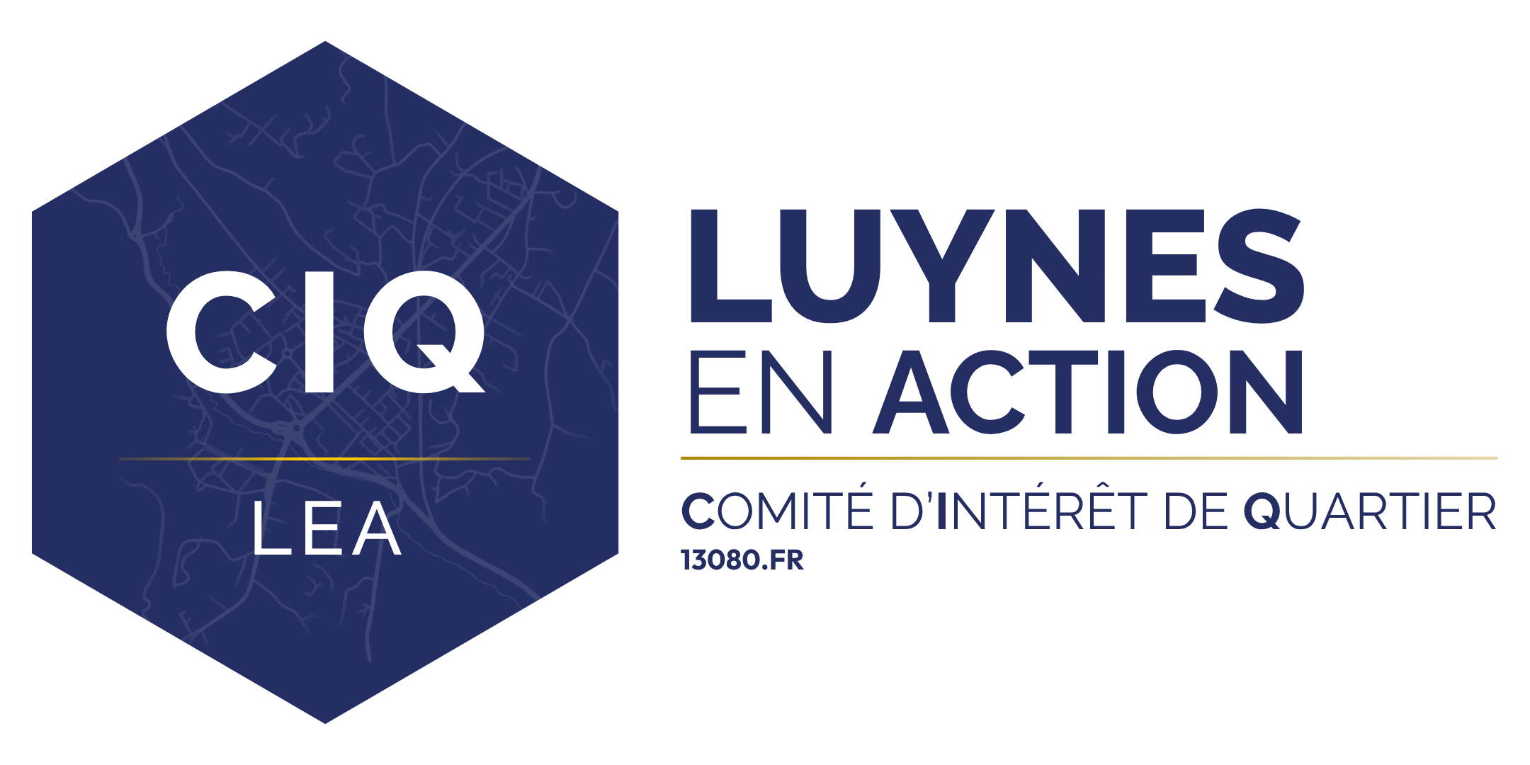 Logo CIQ LEA rectangulaire bleu